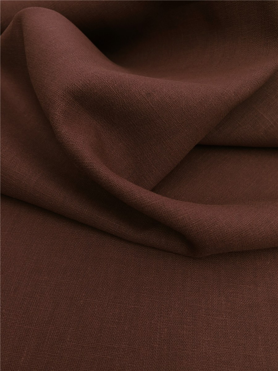 Pure Linen Cloth - Plain - Chocolat