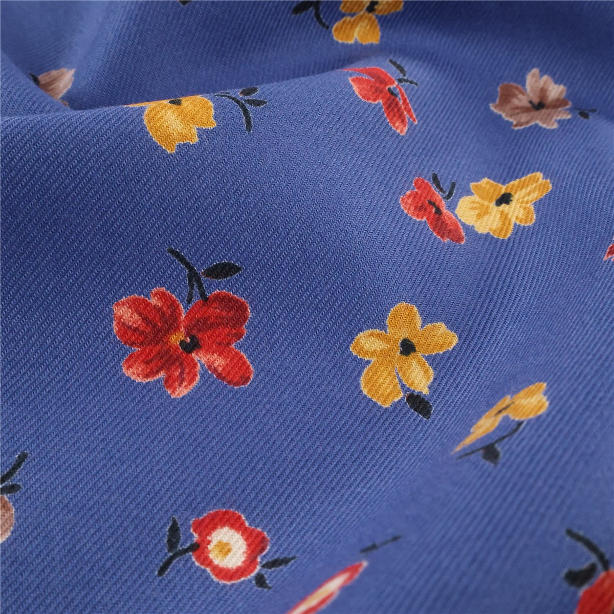 Twill Coton gratté - Modena - Bleu Lavande