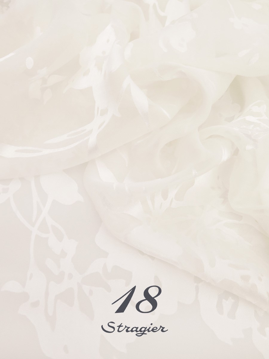 Silk Satin - Burn Out - 011306 - Stragier Pale Ivory