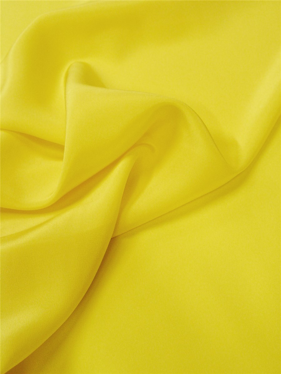 Crepe de Chine - Plain - Daffodil