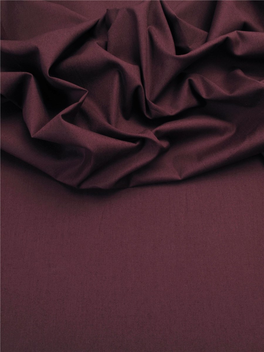 Poplin - stretch - Plain - Prune