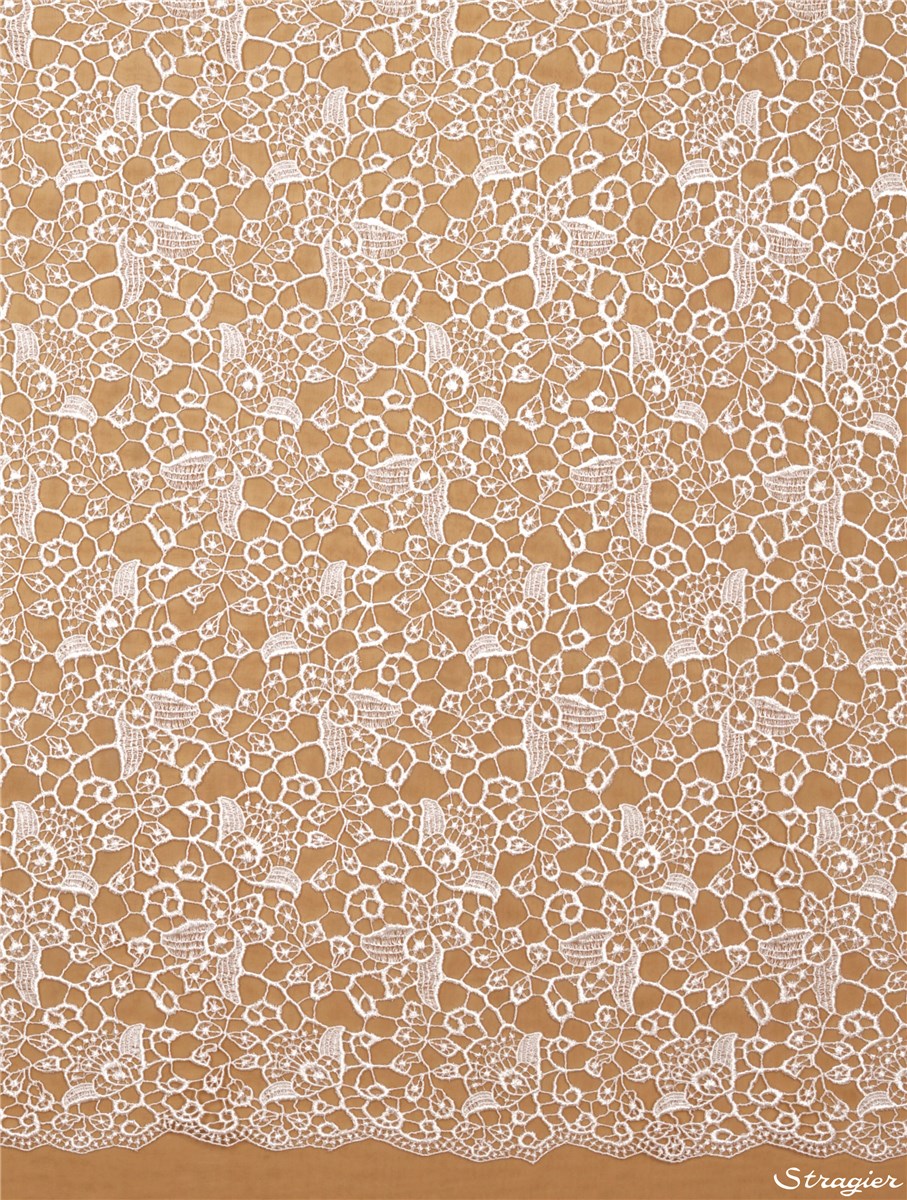 Guipure Lace - Lavandine - Stragier Pale Ivory - 90 cm