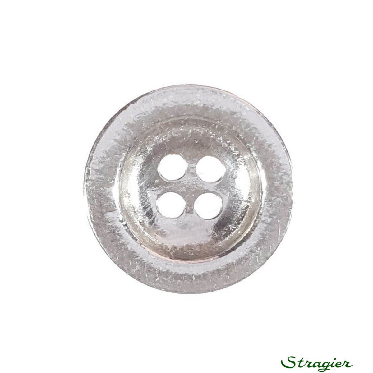Bouton Métallisé - 011536 - Argent - 20 mm
