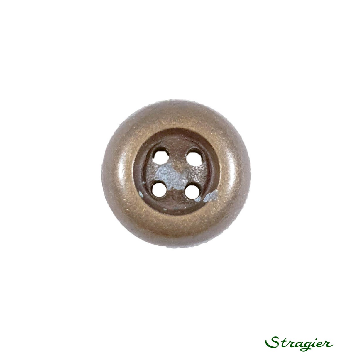 Bouton Métallisé - 011535 - Bronze - 15 mm
