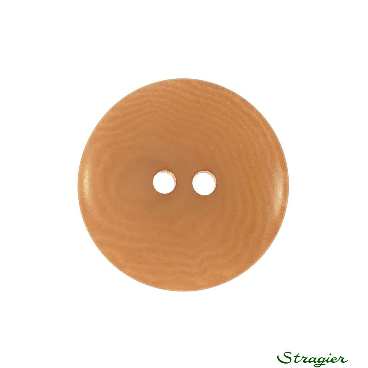 Boutons Corozo - 2 Trous - Camel Clair - 20 mm