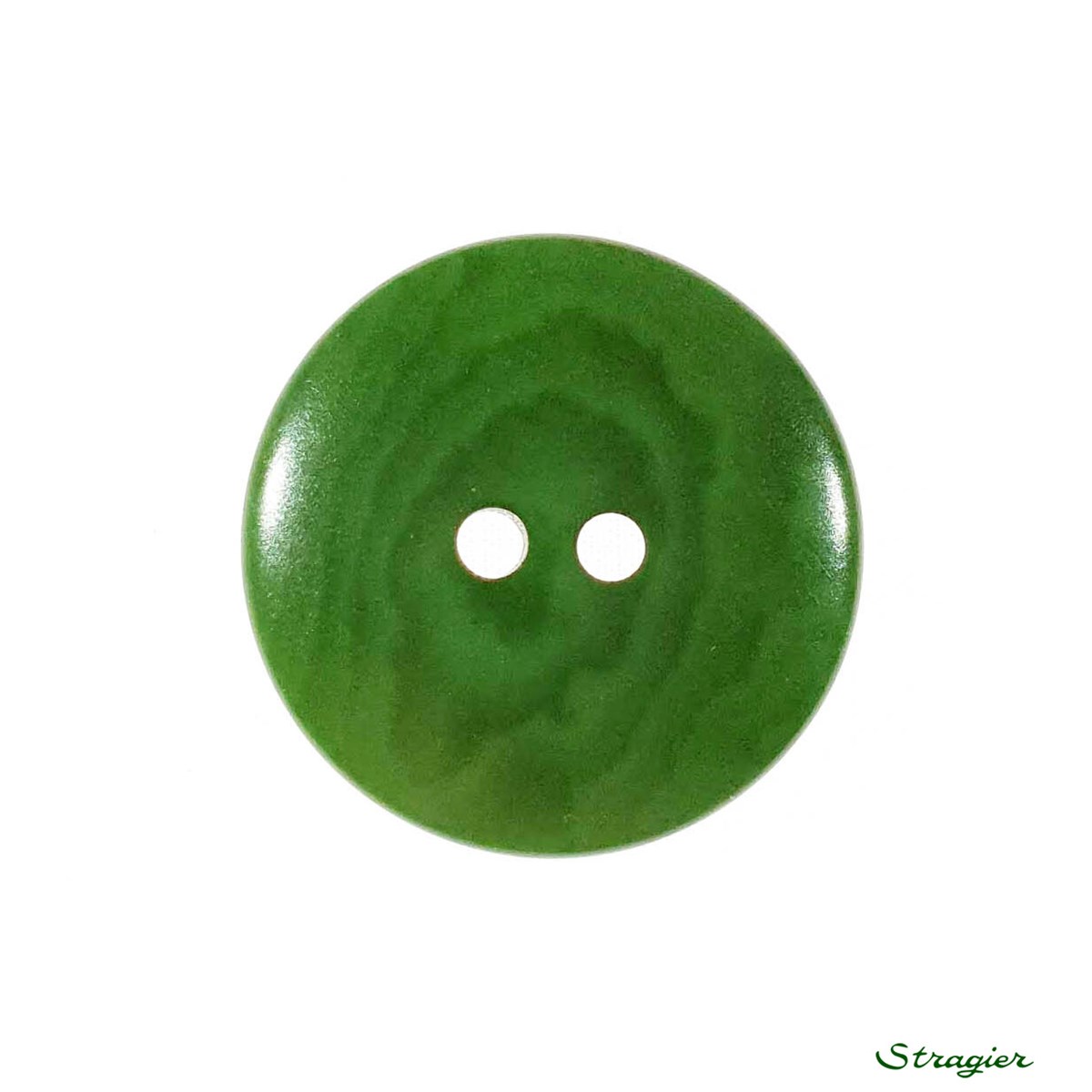 Boutons Corozo - 2 Trous - Fougère - 20 mm