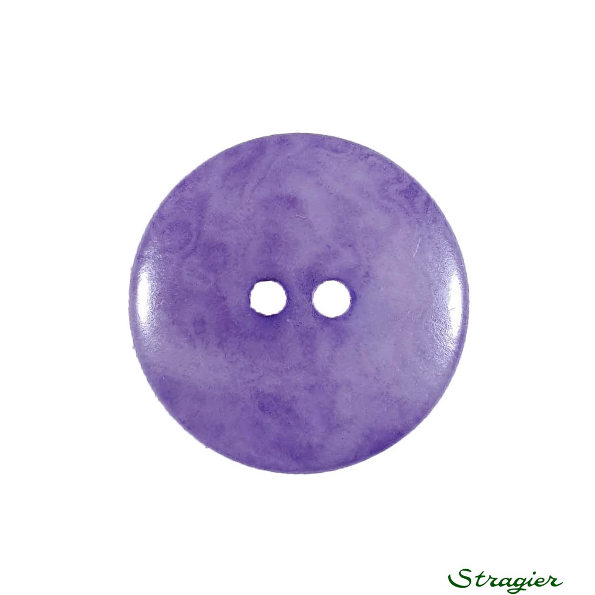 Ivory-Nut Buttons - 2 Trous - Lavande - 20 mm