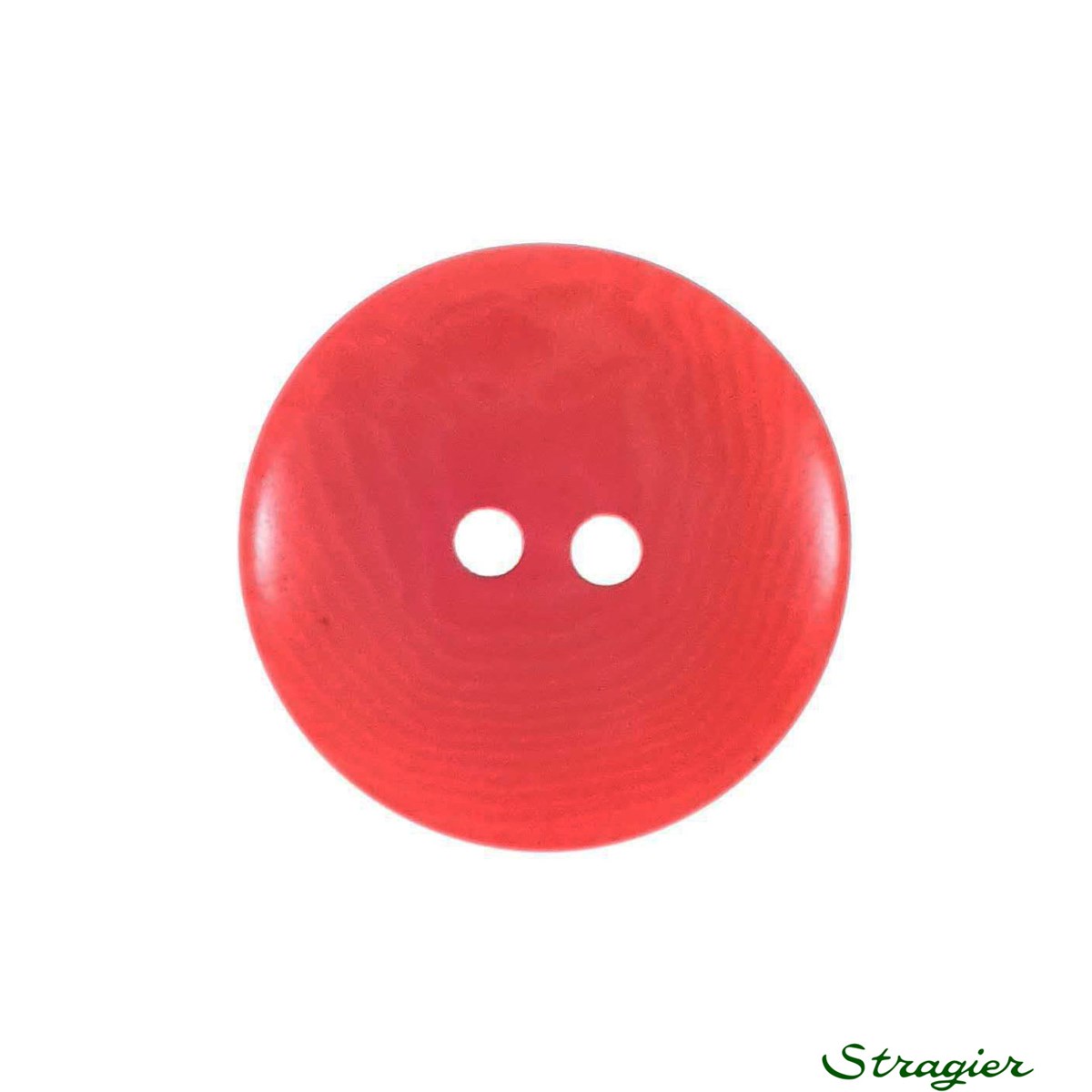 Boutons Corozo - 2 Trous - Corail - 20 mm