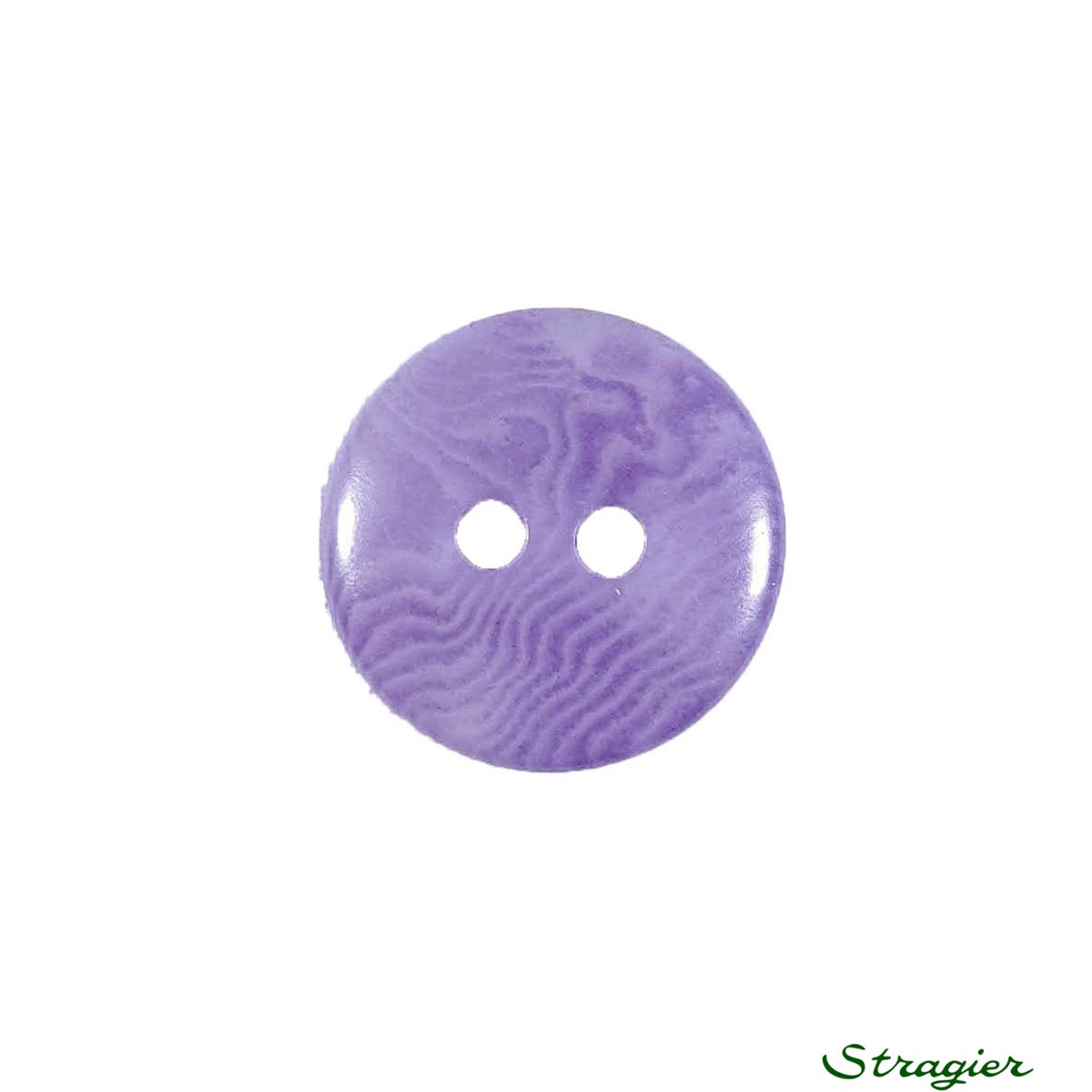 Boutons Corozo - 2 Trous - Lavande - 15 mm
