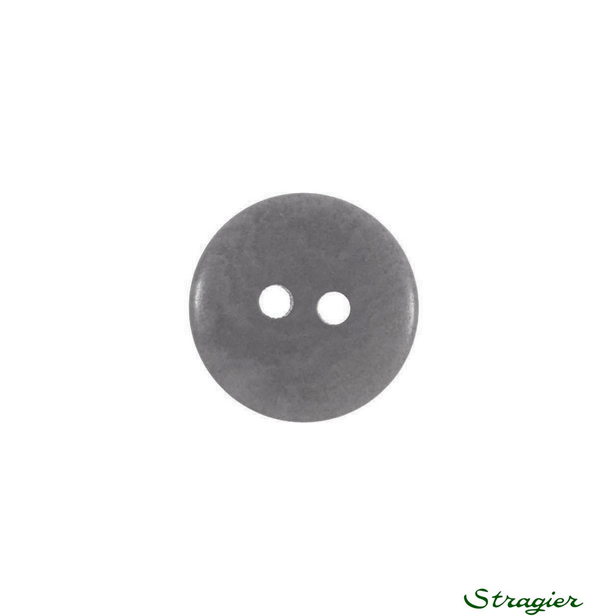 Ivory-Nut Buttons - 2 Trous - Gris - 13 mm