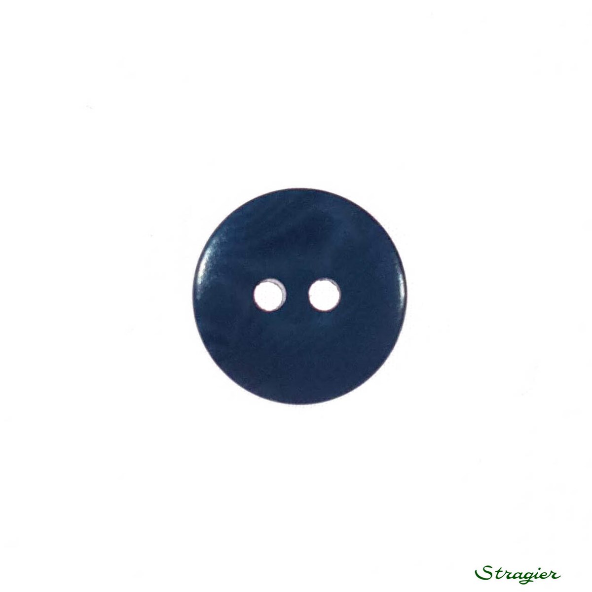 Ivory-Nut Buttons - 2 Trous - Indigo - 13 mm
