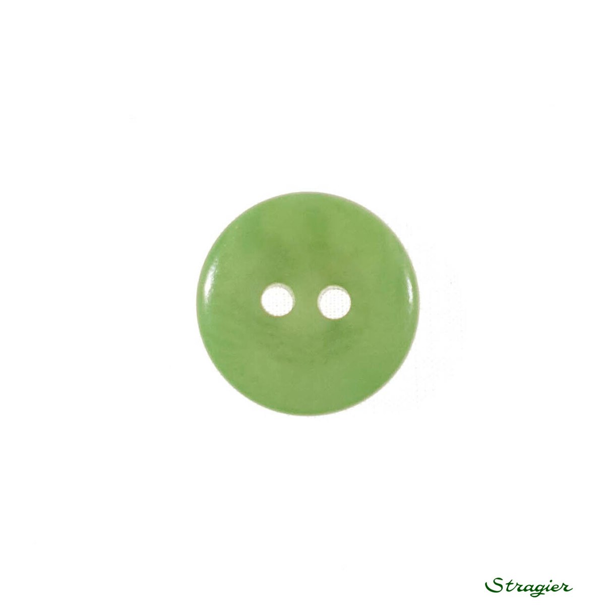 Ivory-Nut Buttons - 2 Trous - Feuille - 13 mm