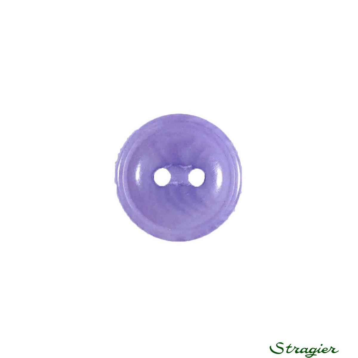 Ivory-Nut Buttons - 2 Trous - Lavande - 13 mm