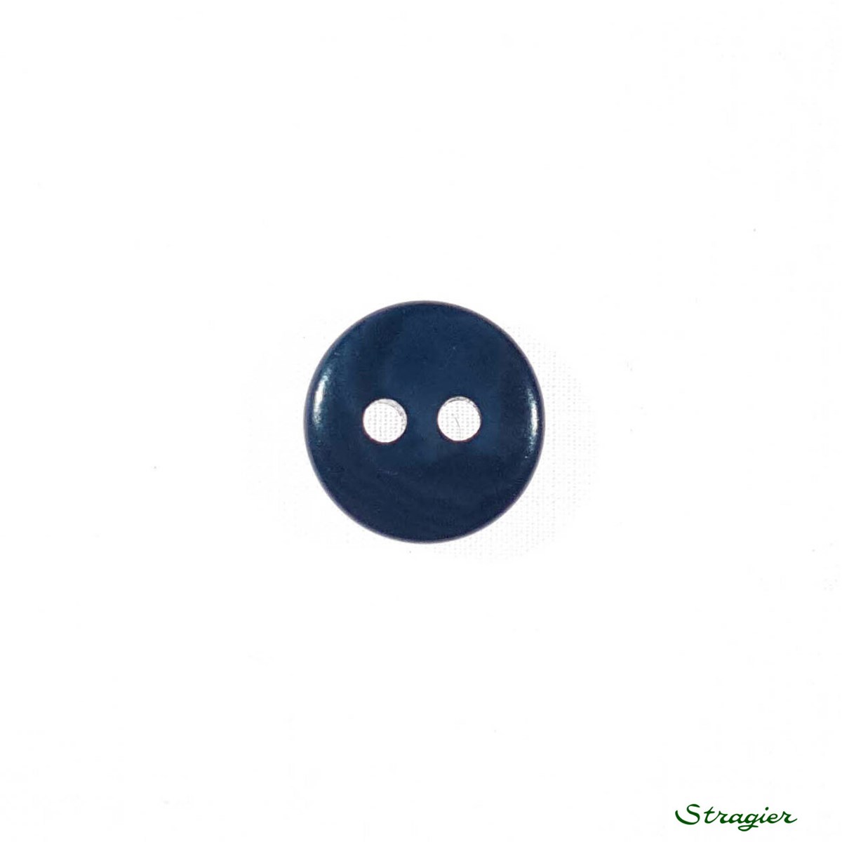 Ivory-Nut Buttons - 2 Trous - Indigo - 10 mm