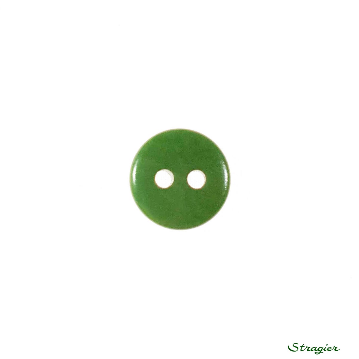 Ivory-Nut Buttons - 2 Trous - Fougère - 10 mm