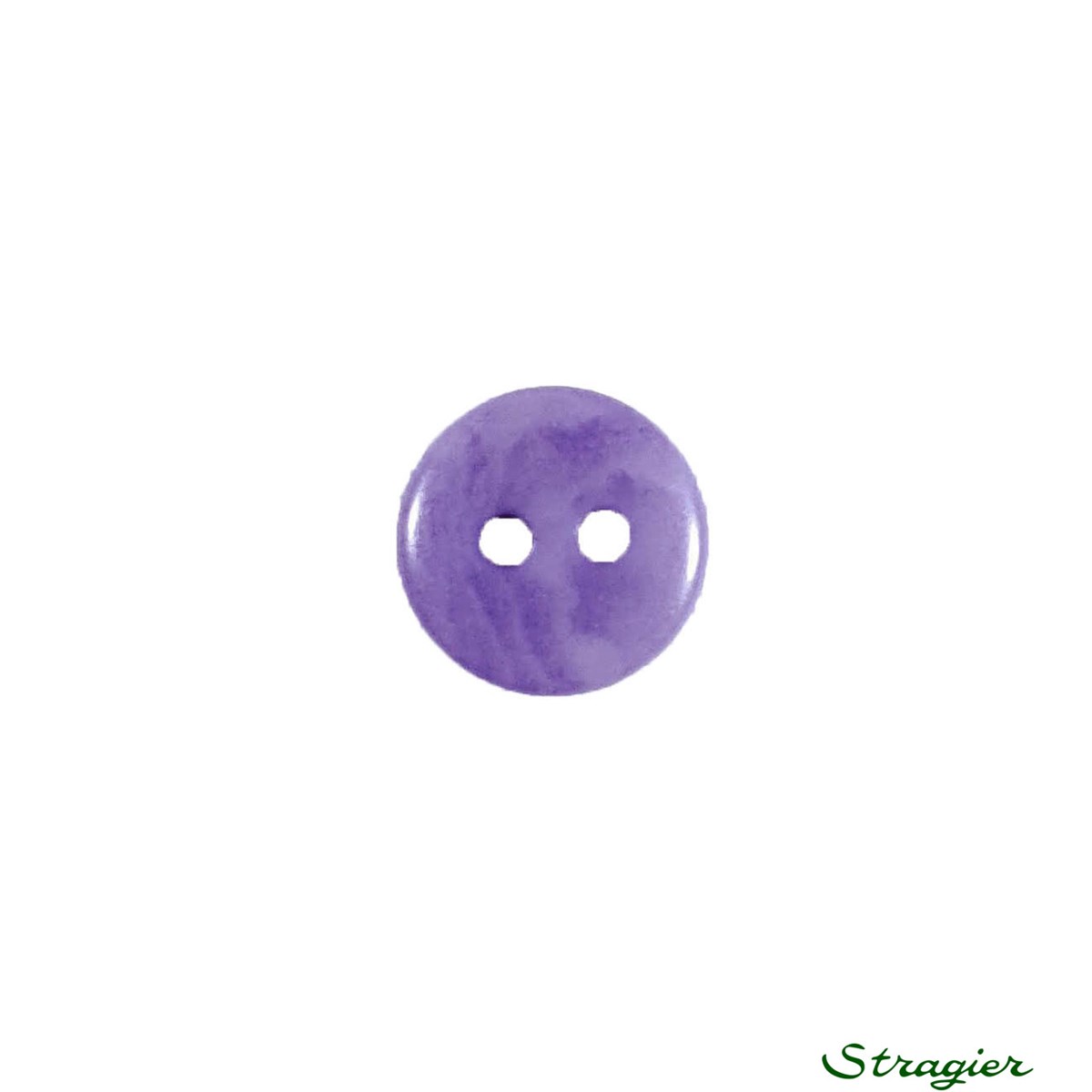 Ivory-Nut Buttons - 2 Trous - Lavande - 10 mm