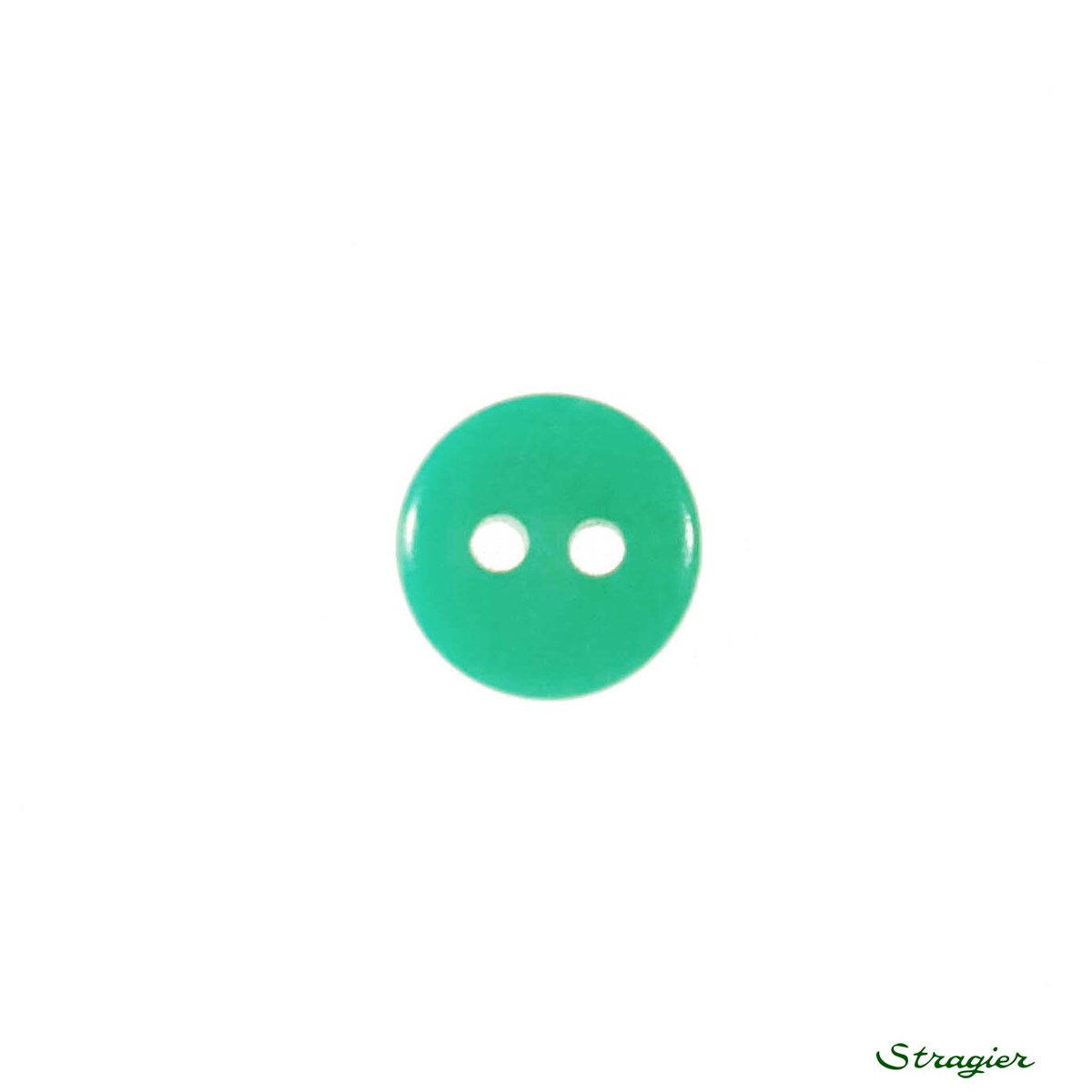 Ivory-Nut Buttons - 2 Trous - Emeraude - 10 mm
