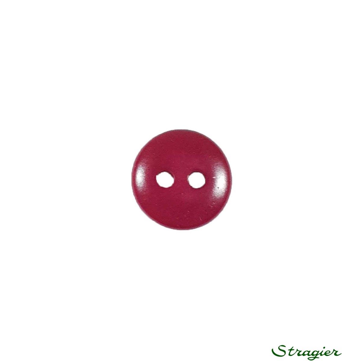 Boutons Corozo - 2 Trous - Cerise - 10 mm