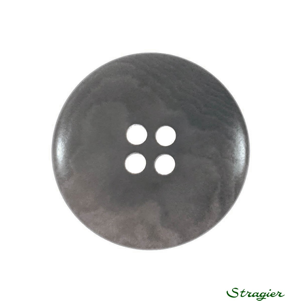 Ivory-Nut Buttons - 4 Trous - Gris - 23 mm