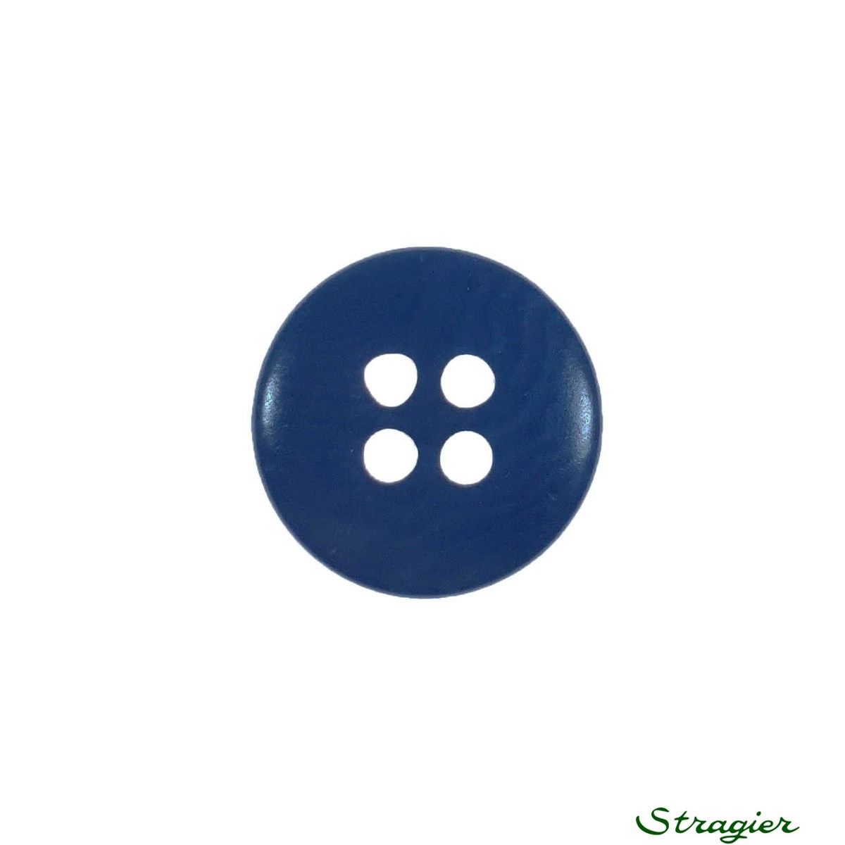 Ivory-Nut Buttons - 4 Trous - Indigo - 15 mm