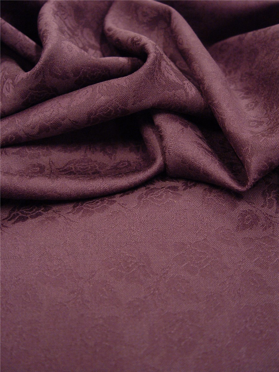 Wool Damask - 010257 - Prune