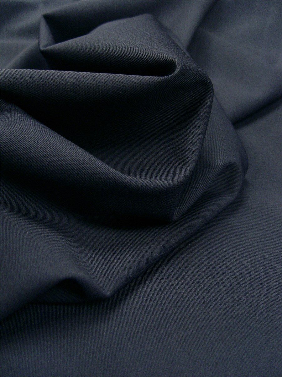 Wool Twill - Micro - 2-way stretch - Plain - Marine Clair