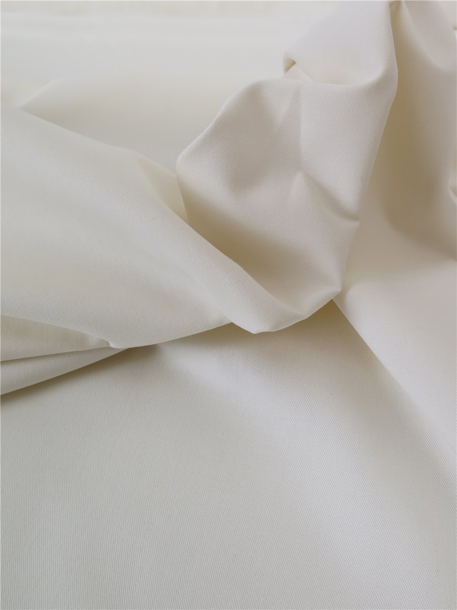 Coton sergé Soft - uni - Ivoire 