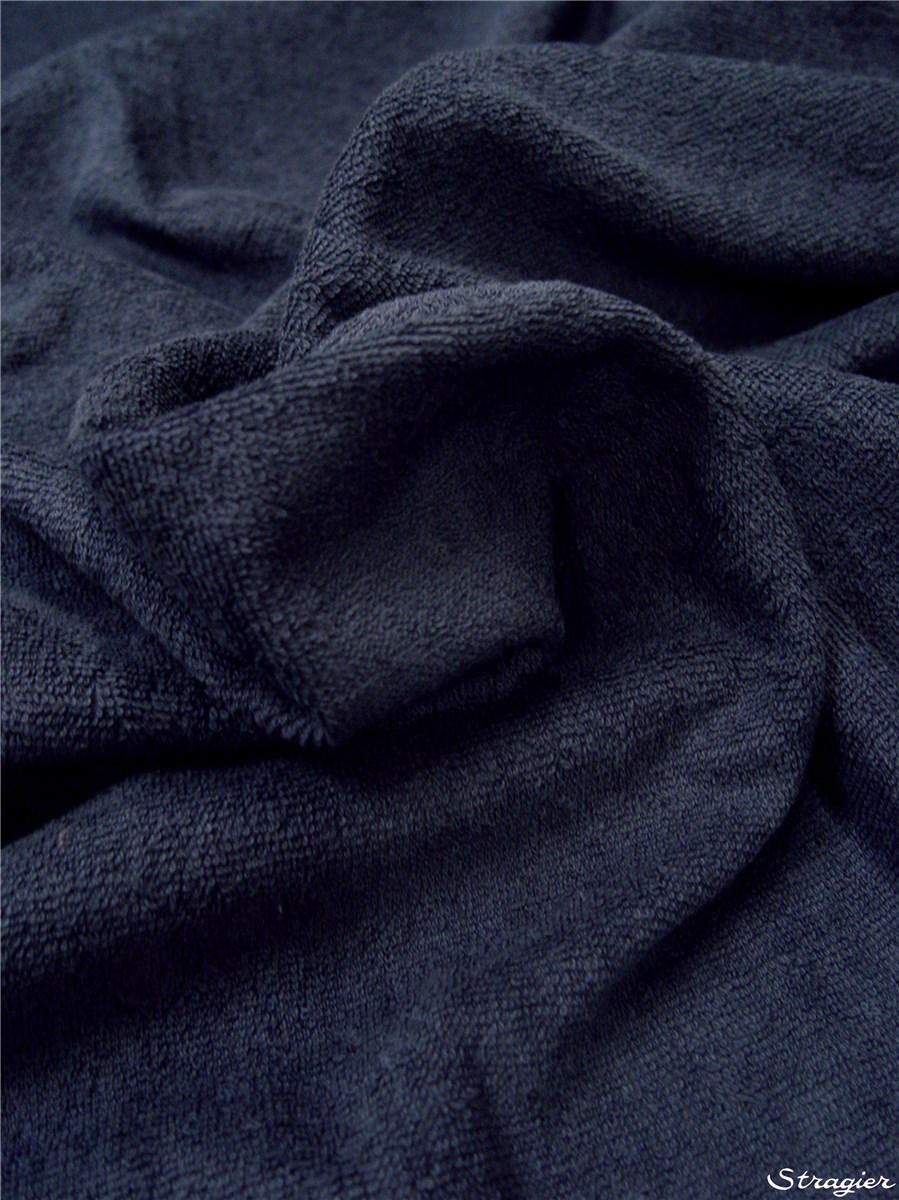 Eponge pur Coton - uni - Marine