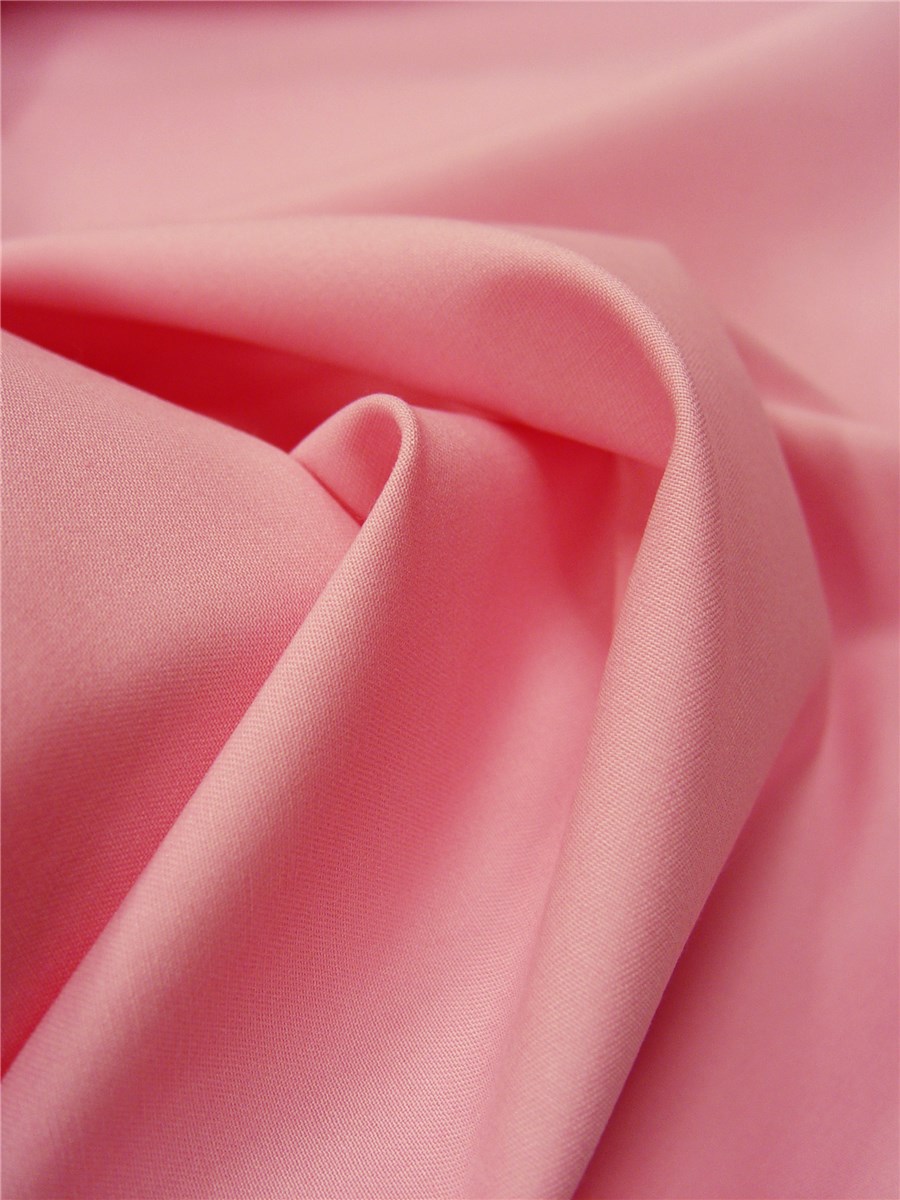 Coton sergé Soft - uni - Rose printemps 