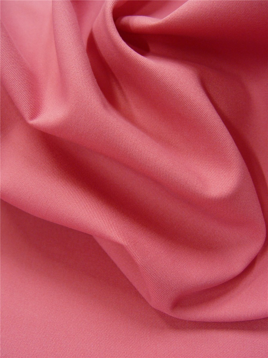 Coton sergé Soft - uni - Rose Oeillet