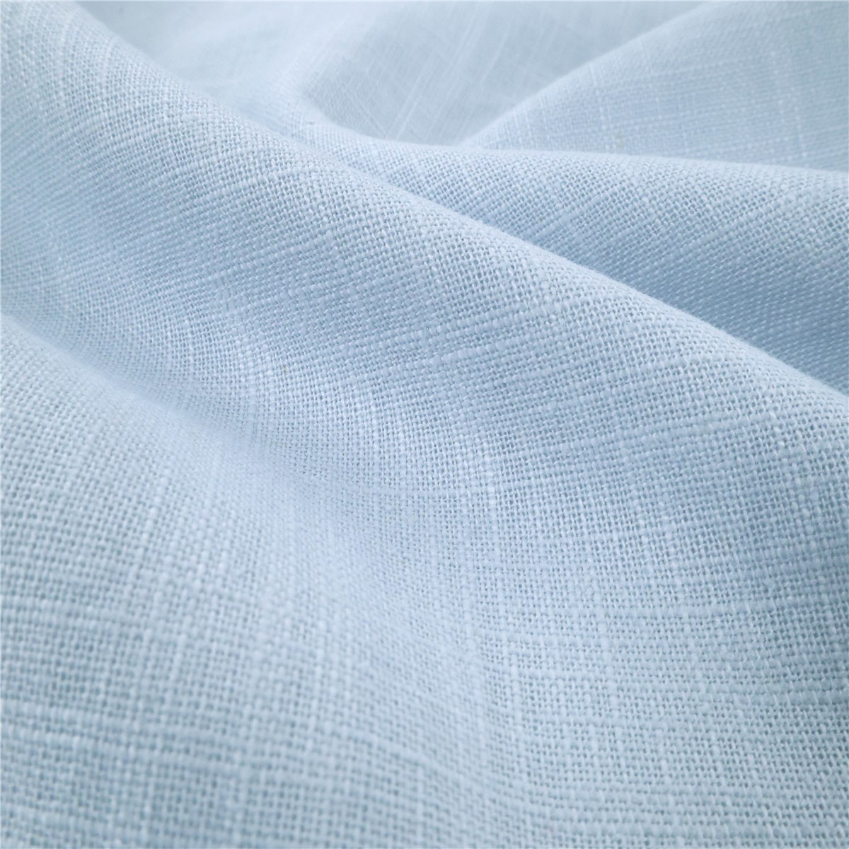 Toile pur Lin - Uni - Bleu Perle 