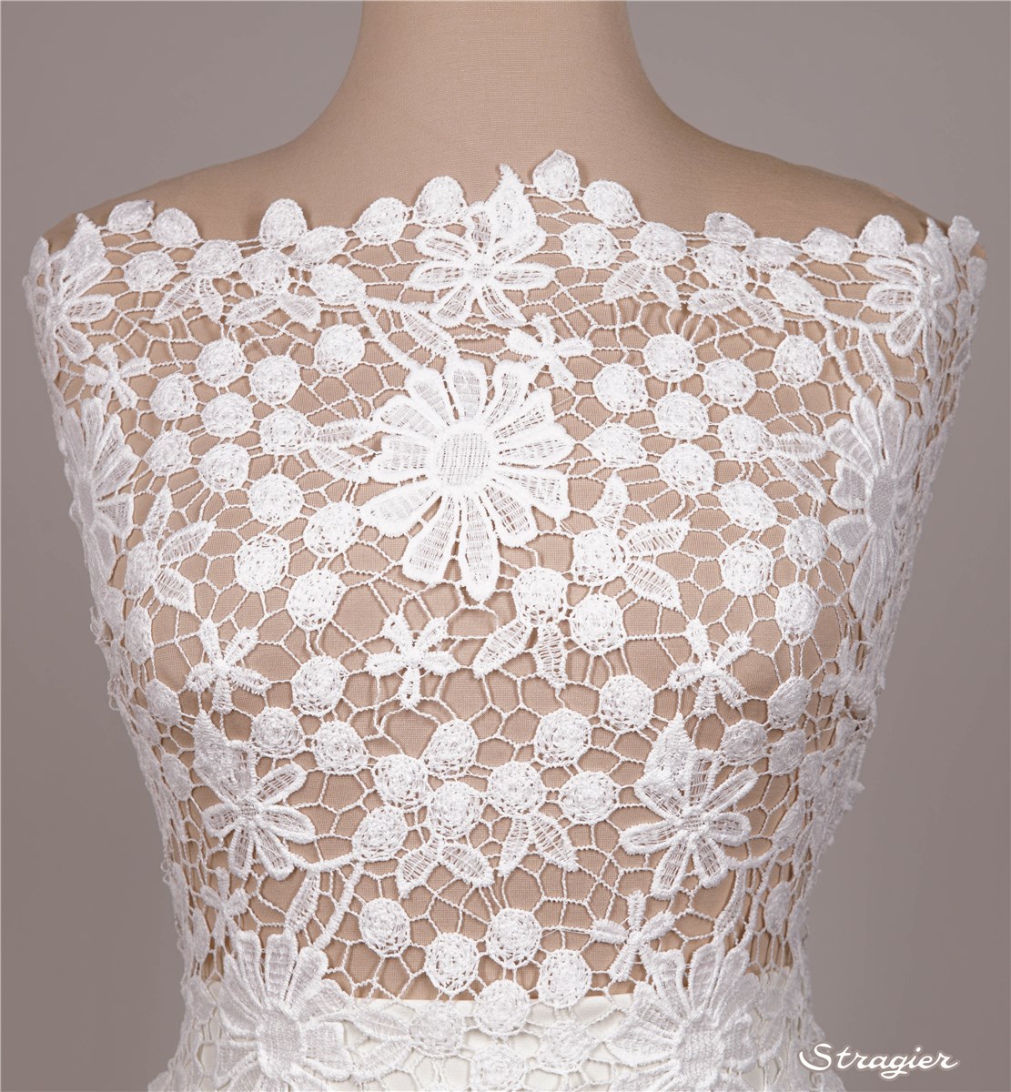Guipure - Aster - Porcelaine Stragier - 125 cm