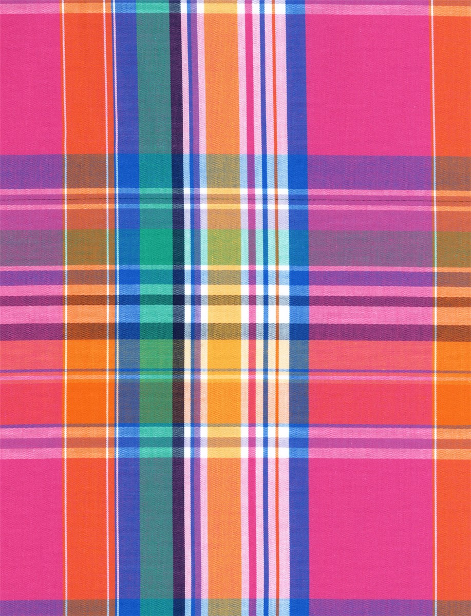 Popeline - Madras - Fuchsia