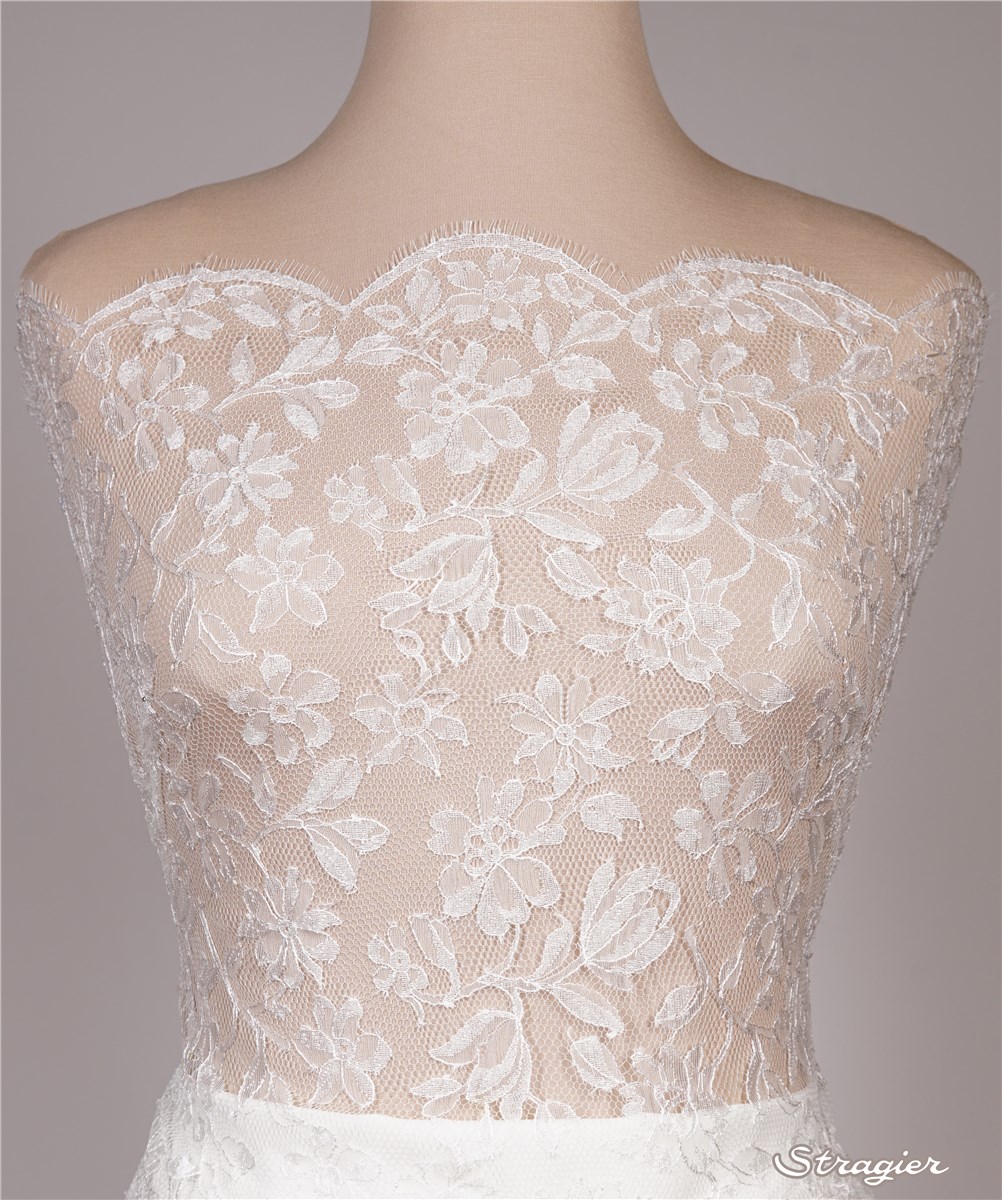Chantilly Lace - Alpilles - Stragier Pale Ivory - 90 cm