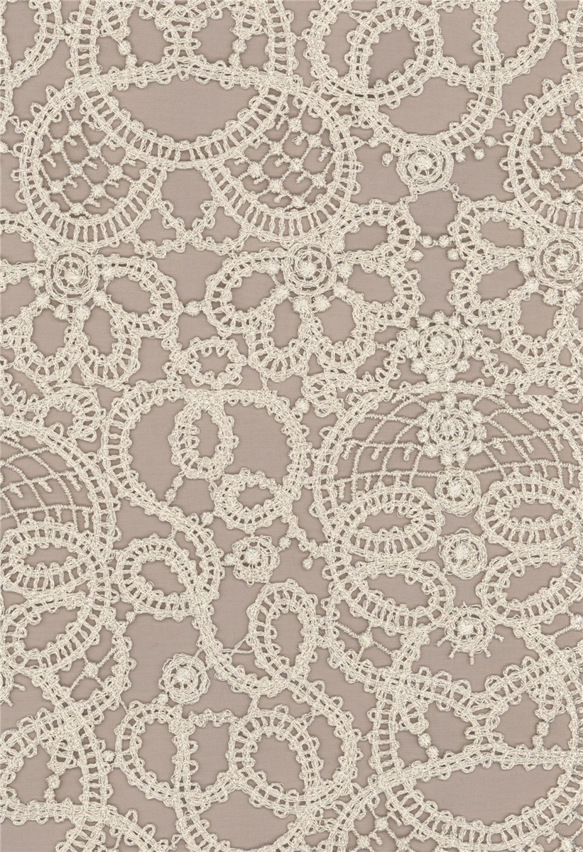 Guipure - Venise - Argent nacré - 70 cm