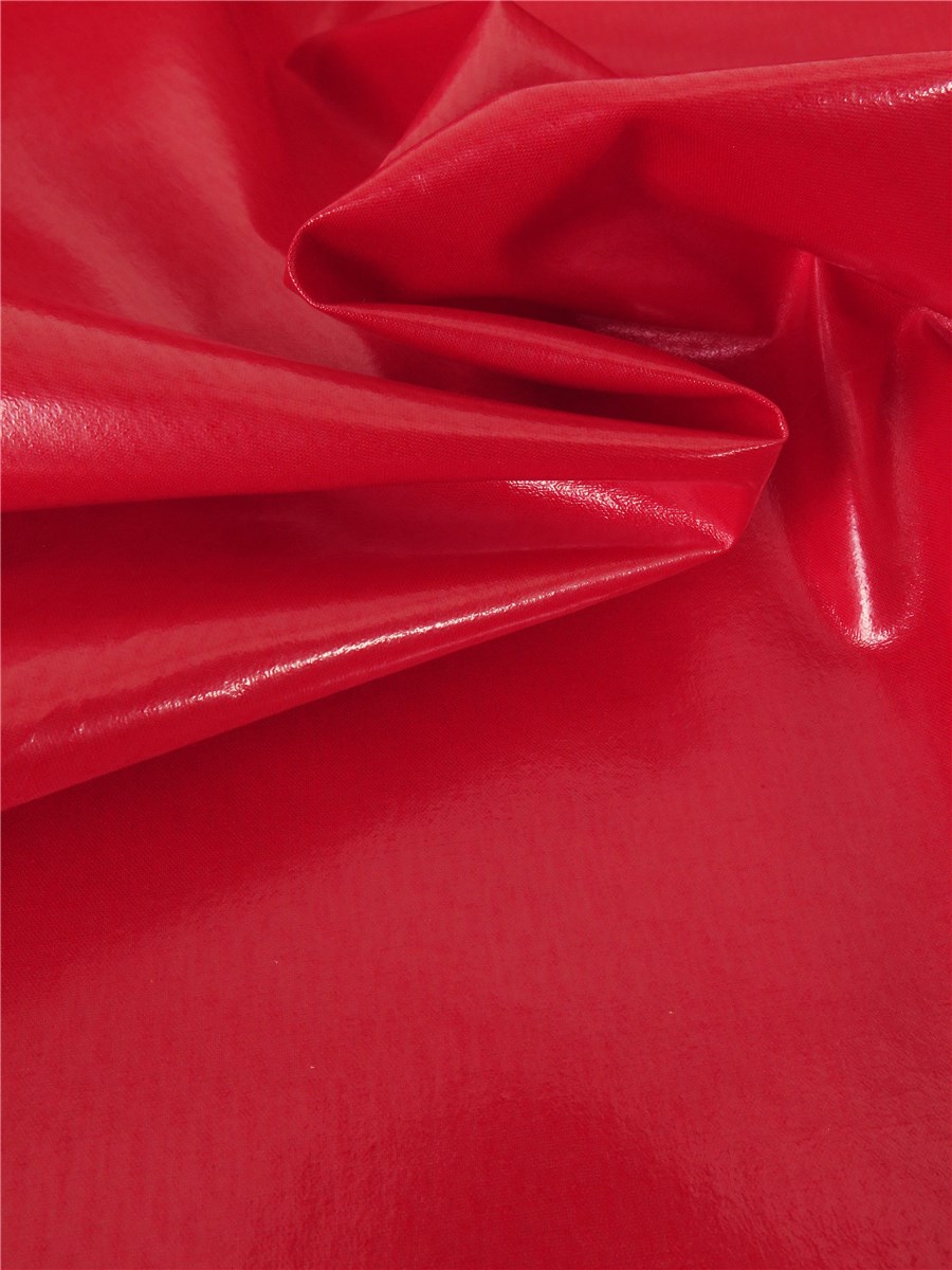 Popeline de coton 32fils enduite - Uni - Rouge