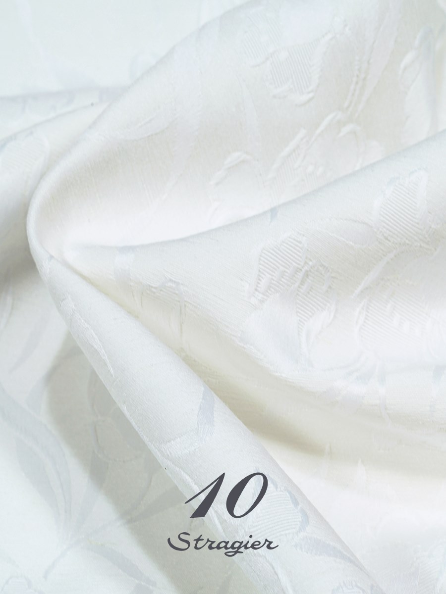 Linen Damask - 011479 - Stragier Optical White