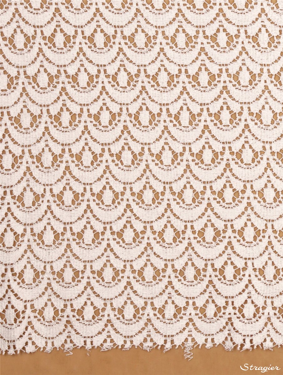 Pure Cotton Lace - Tuile - Stragier Pale Ivory - 140 cm