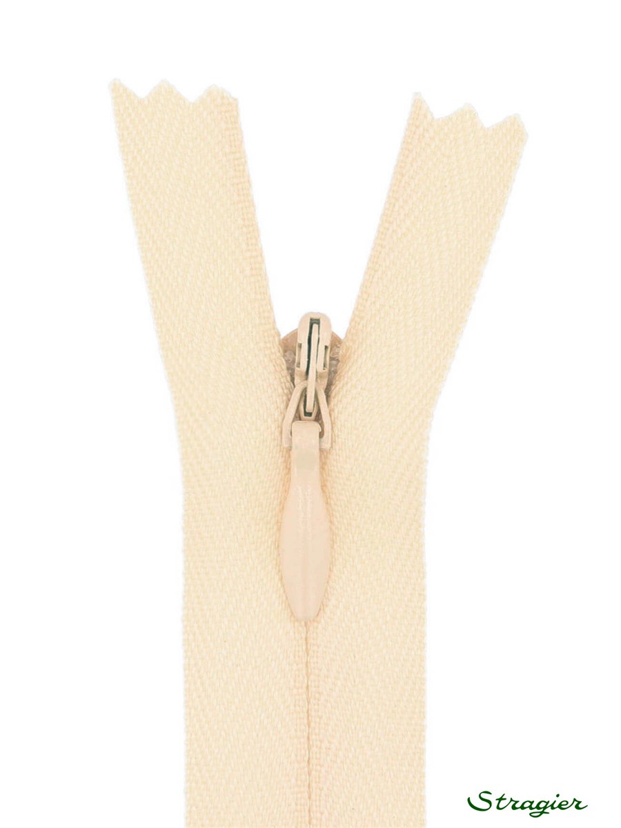 Zip Invisible -  - Blush clair - 22 cm