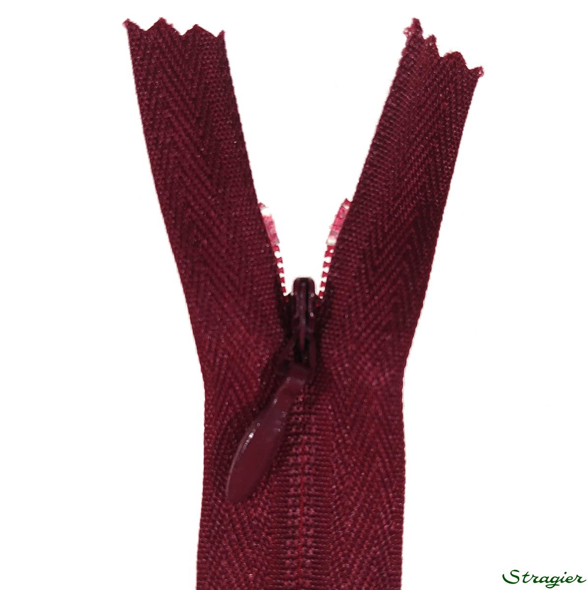 Zip Invisible - - Vin de Rubis - 22 cm