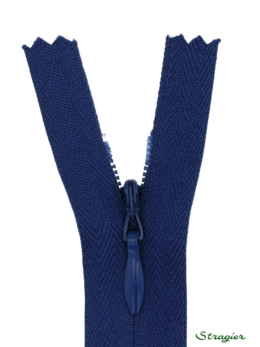 Zip Invisible -  - Bleu Olympien - 22 cm