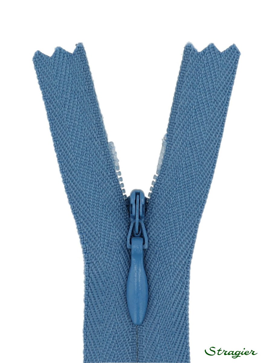 Zip Invisible -  - Bleu Couronne - 22 cm