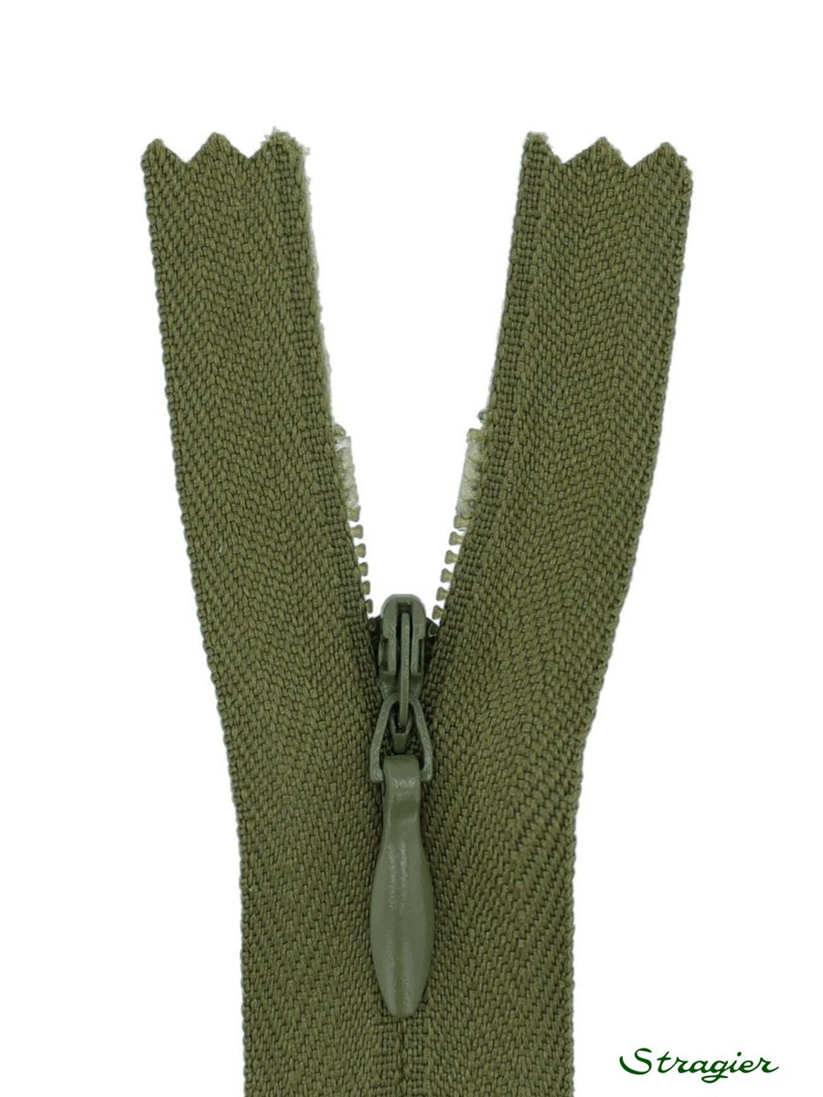 Zip Invisible -  - Vert Reseda - 22 cm