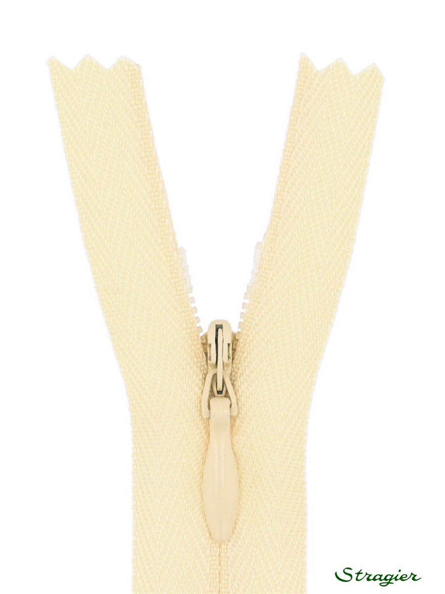 Zip Invisible -  - Vanille - 22 cm