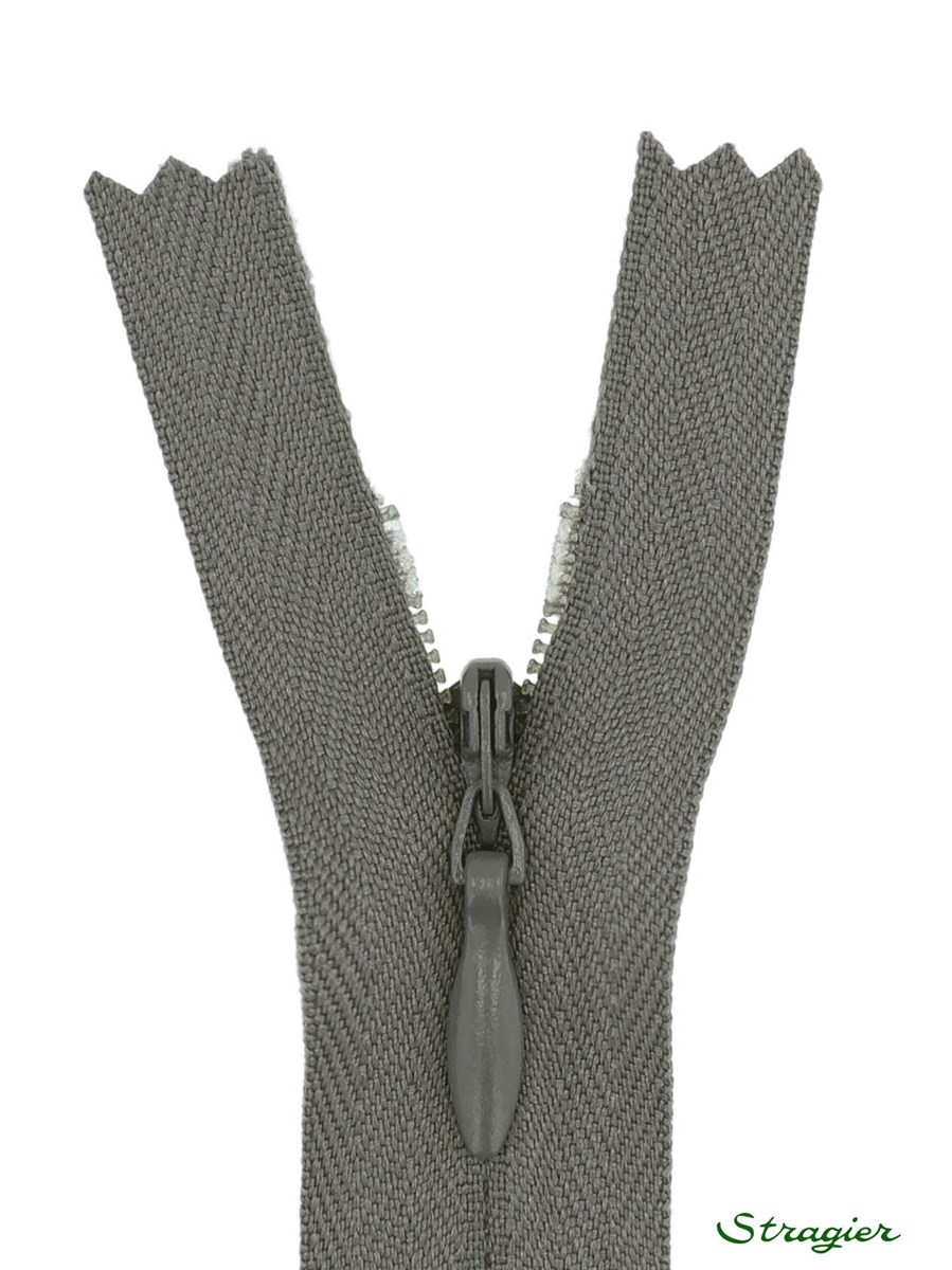 Zip Invisible -  - Gris Silex - 22 cm