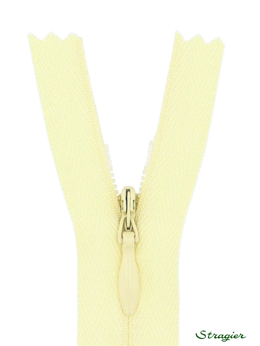 Zip Invisible -  - Jaune poussin - 60 cm