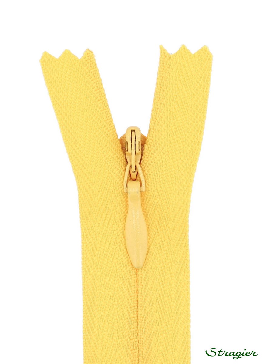 Zip Invisible - - Jaune Banane - 60 cm