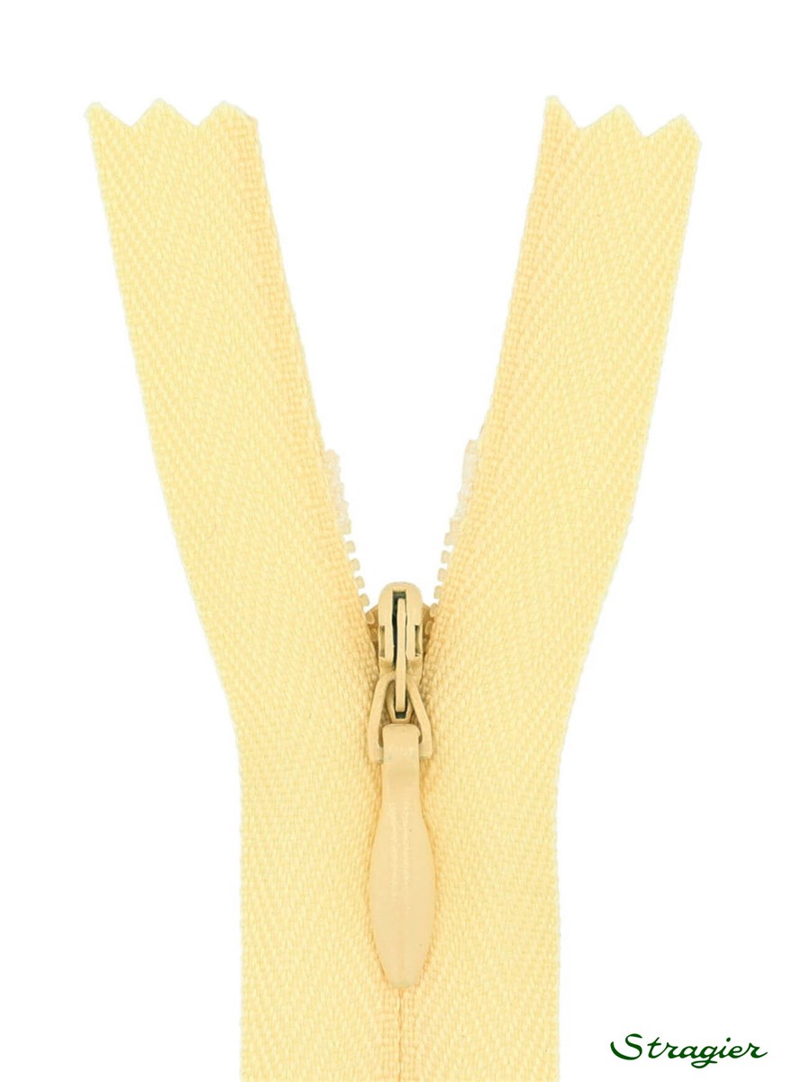 Zip Invisible -  - Jaune Pastel - 60 cm