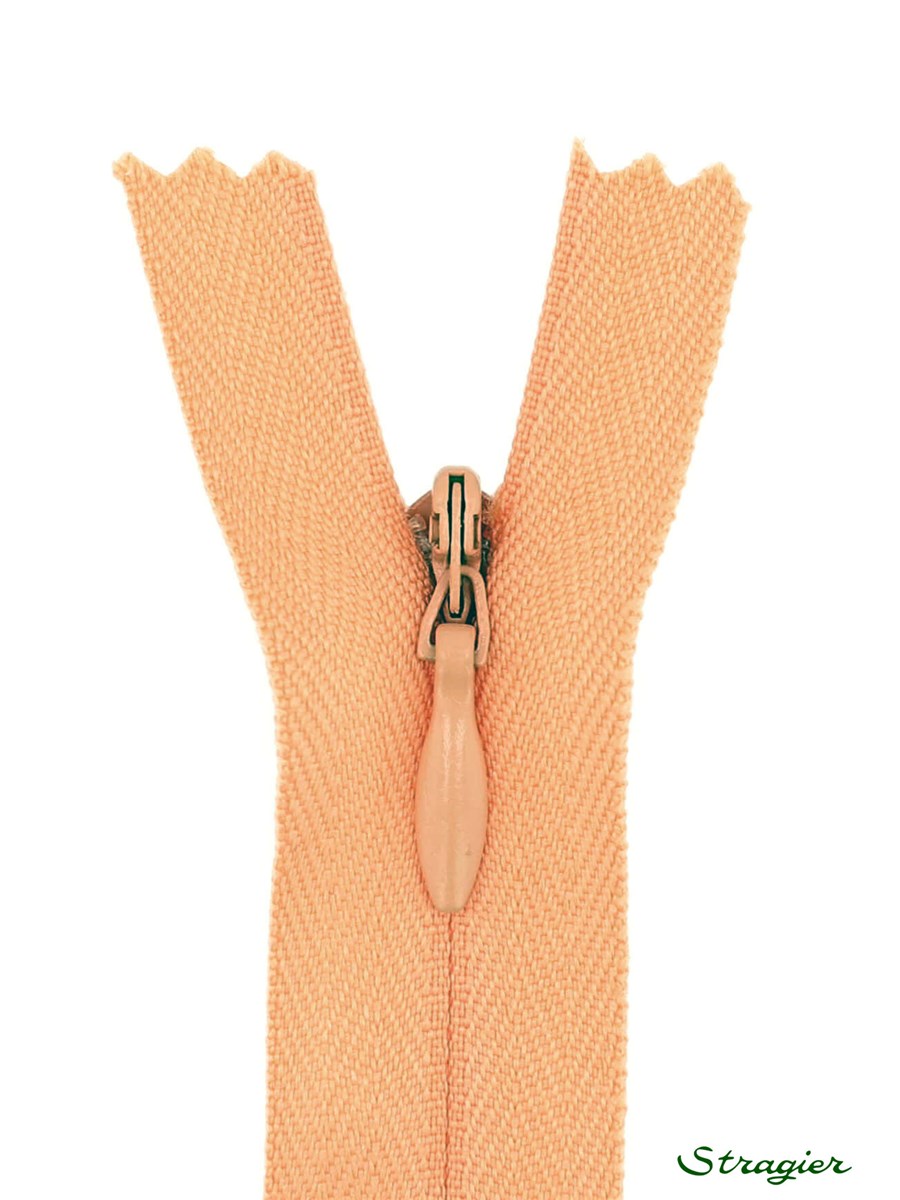 Zip Invisible - - Pêche - 60 cm