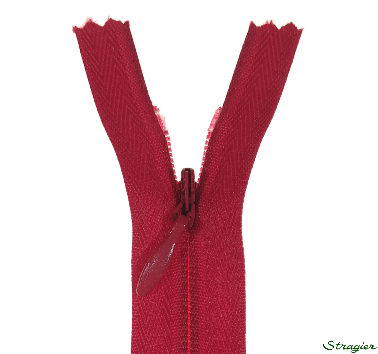 Zip Invisible - - Framboise - 60 cm